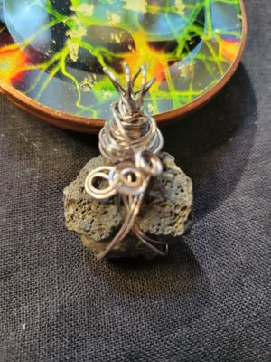 Pendant Icelandic Basalt  - Created by Judy