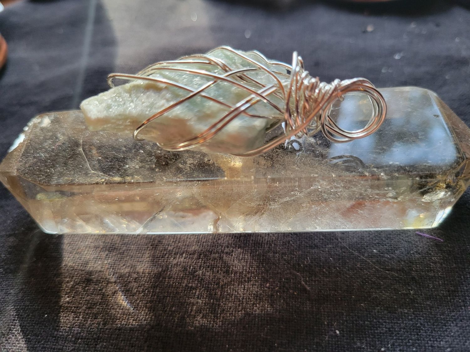 Pendant Aquamarine- Rough - Created by Judy