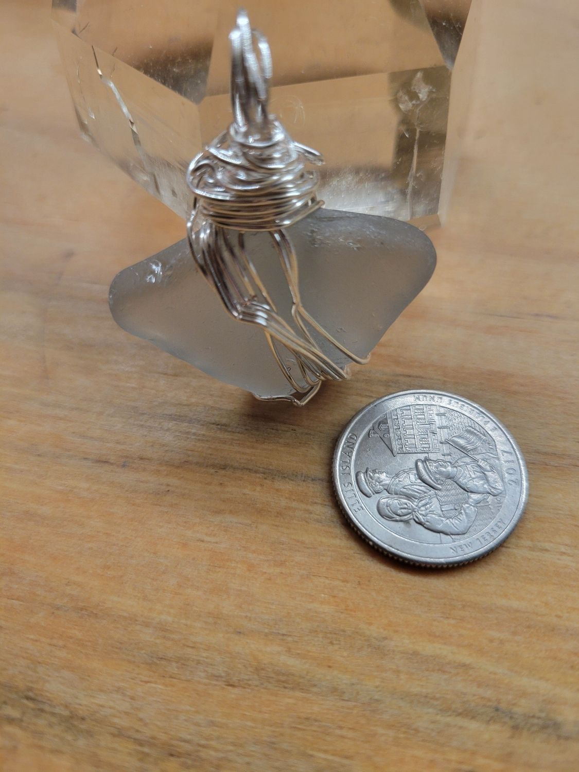 Pendant Ocean Glass Frosted (Newfoundland) - Created by Judy