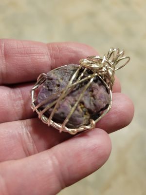 Pendant Rough Ruby(Corundum)- Created by JudyWAS$75