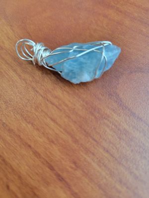Pendant Blue Aquamarine - Created by Judy