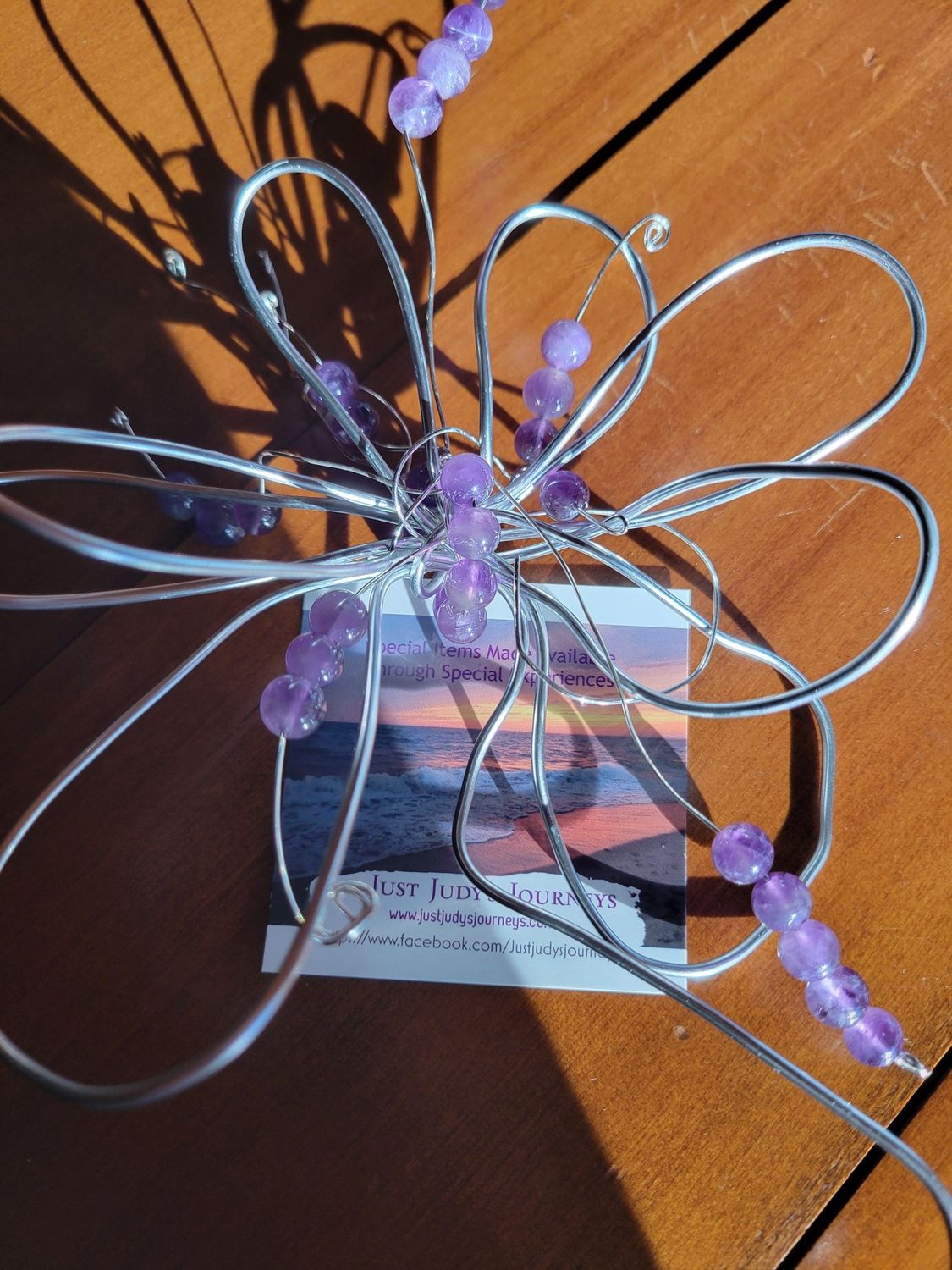 Wall Hanging-Flower Of Peace- Amethyst