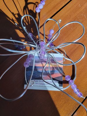Wall Hanging-Flower Of Peace- Amethyst
