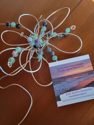 Wall Hanging-Flower Of Peace- Green Aventurine &amp; Fluorite