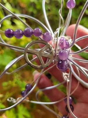 Wall Hanging-Flower Of Peace- Amethyst