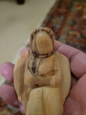 Carved Olive Wood Angel- Jerusalem