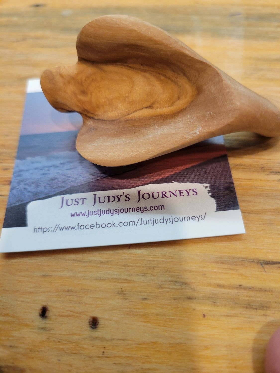 Carved Olive Wood Spirit Angel of God- Jerusalem #2