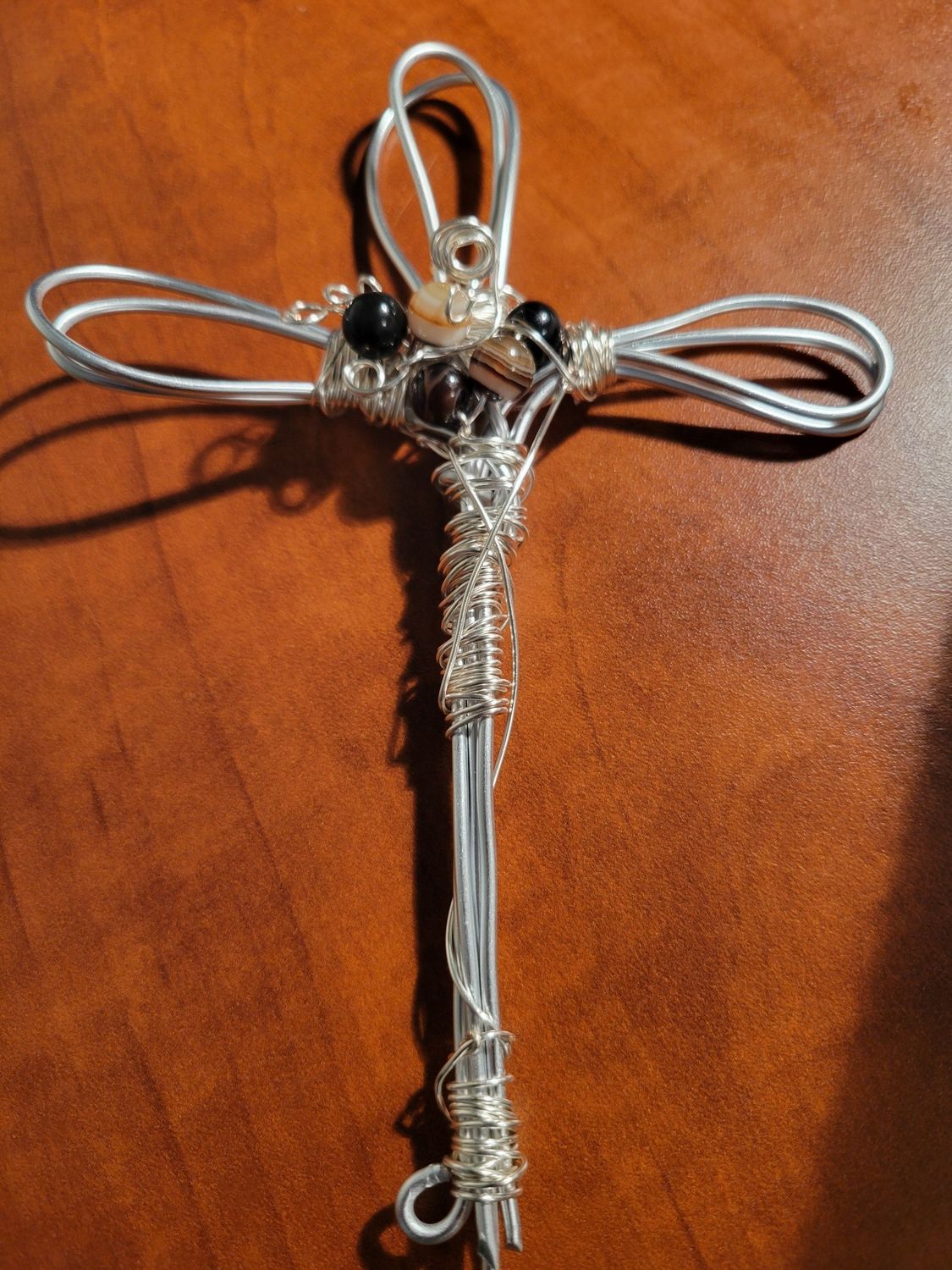 Judy&#39;s Hand-designed Cross - Tibetan Agate