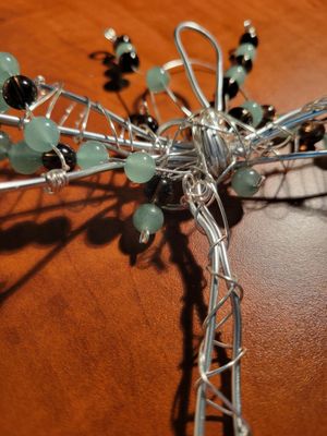 Judy's Butterfly of Transformation-Green aventurine/smoky quartz WAS$66