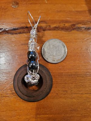 Pendant Radio Dial Memory Art  - Created by Judy WAS$75