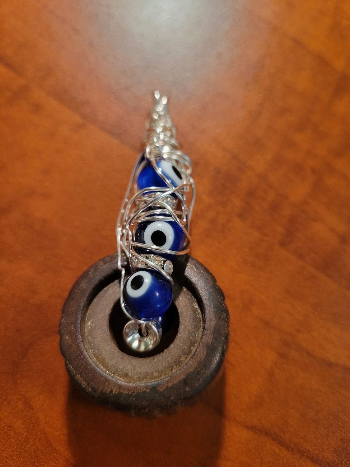 Pendant Radio Dial Memory Art (protective Eye) - Created by Judy