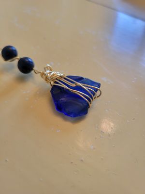 Wall Hanging-Blue Ocean Glass &amp; Protective Eye