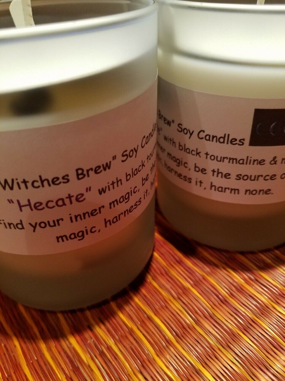 Judy&#39;s Soy Candle -Hecate- Musk &amp; Black Tourmaline