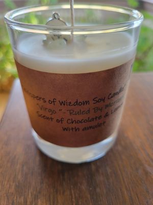 Judy&#39;s Soy Candle -Zodiac Virgo, Chocolate/Lemon