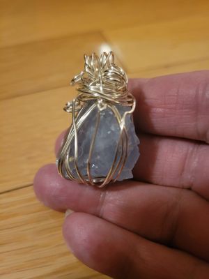 Pendant Blue Celestite - Created by Judy