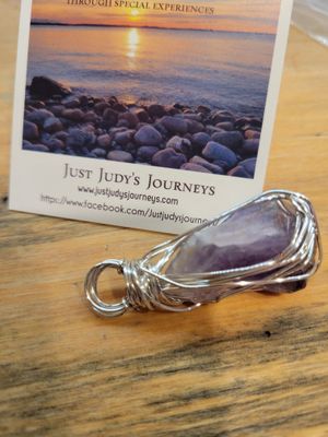 Pendant Amethyst Chunk point- Created by JudyWAS$48