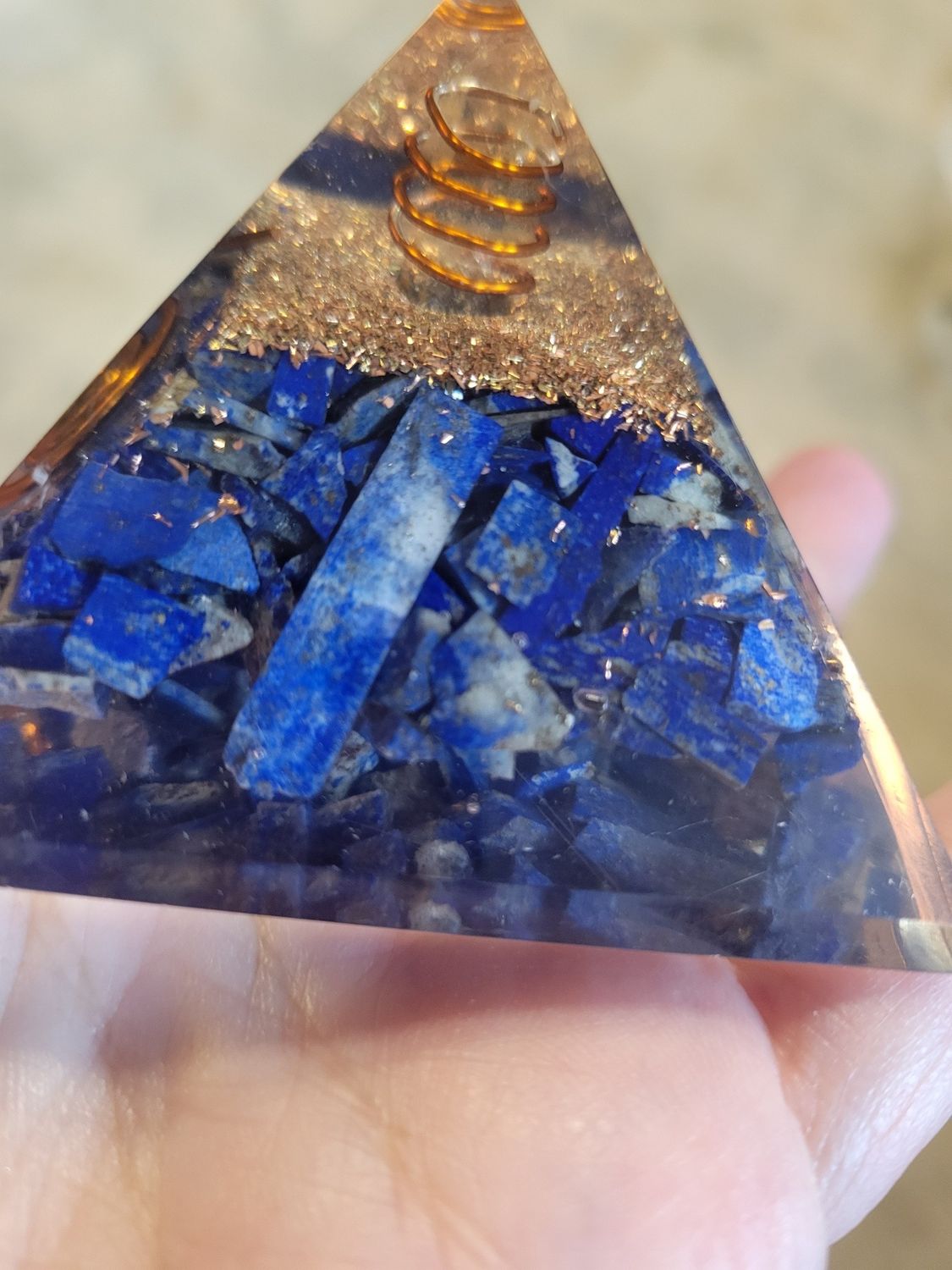 Crystal Orgone with Lapis Lazuli &amp; copper