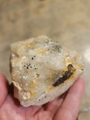 Crystal Rough Black Tourmaline in matrix -Africa WAS$55