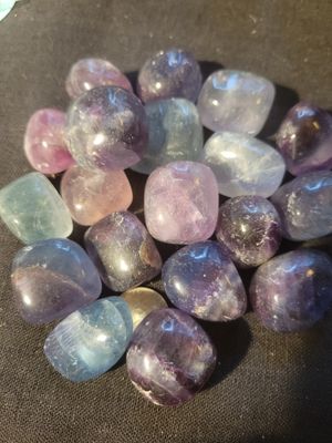 Crystal/Stone Individual Tumbled Assorted color Fluorite  (one piece) chosen for you