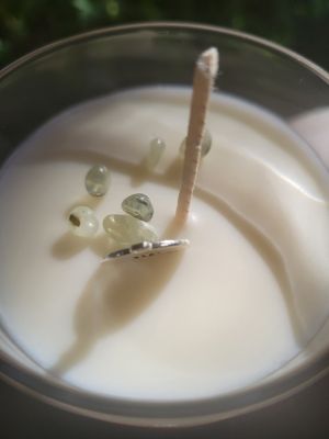 Judy&#39;s Soy Candle -Zodiac Virgo (Large), Chocolate/Lemon-Clear Vessel
