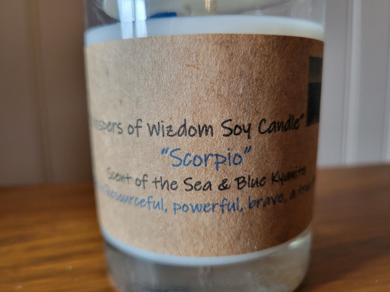 Judy&#39;s Soy Candle -Zodiac Scorpio - Regular Size-Scent of the Sea