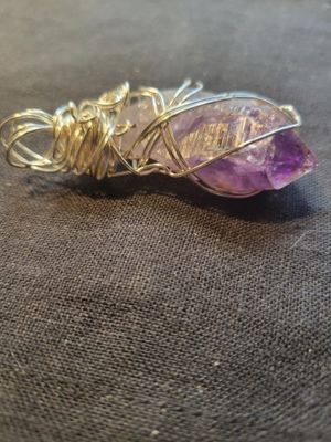 Pendant Amethyst Chunk point- Created by JudyWAS$65