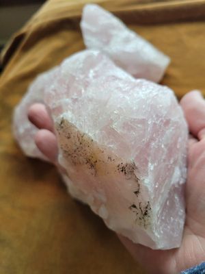 Crystal Rough Rose Quartz Chunks WERE$40 EACH