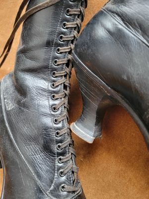 Antique Collectible Witch Boots -Exactly as shown-Black Were $300+