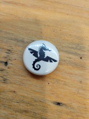 Metal Button- From Queen Mab&#39;s Enchanted City Festival Keepsake (Troy NY)