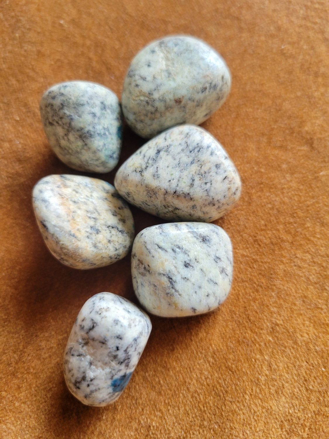 Crystal/Stone Individual Tumbled K2 (Azurite/Granite)  (one piece) chosen for you