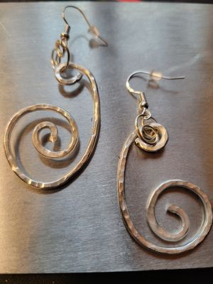 Judy&#39;s Hand-Designed Earrings- Not So Perfectly-Perfect large Swirls