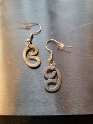 Judy's Hand-Designed Earrings- Not So Perfectly-Perfect Small Swirls