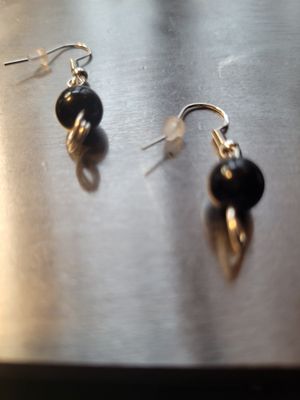 Judy&#39;s Hand-Designed Earrings- Not So Perfectly-Perfect Black Tourmaline