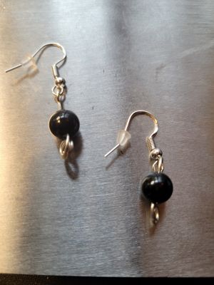 Judy's Hand-Designed Earrings- Not So Perfectly-Perfect Black Tourmaline