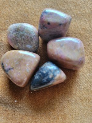 Crystal/Stone Individual Tumbled Rhodonite (one piece) chosen for you