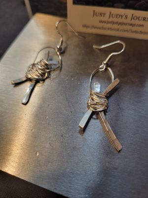 Judy's Hand-Designed Earrings- Not So Perfectly-Perfect "Intertwined""