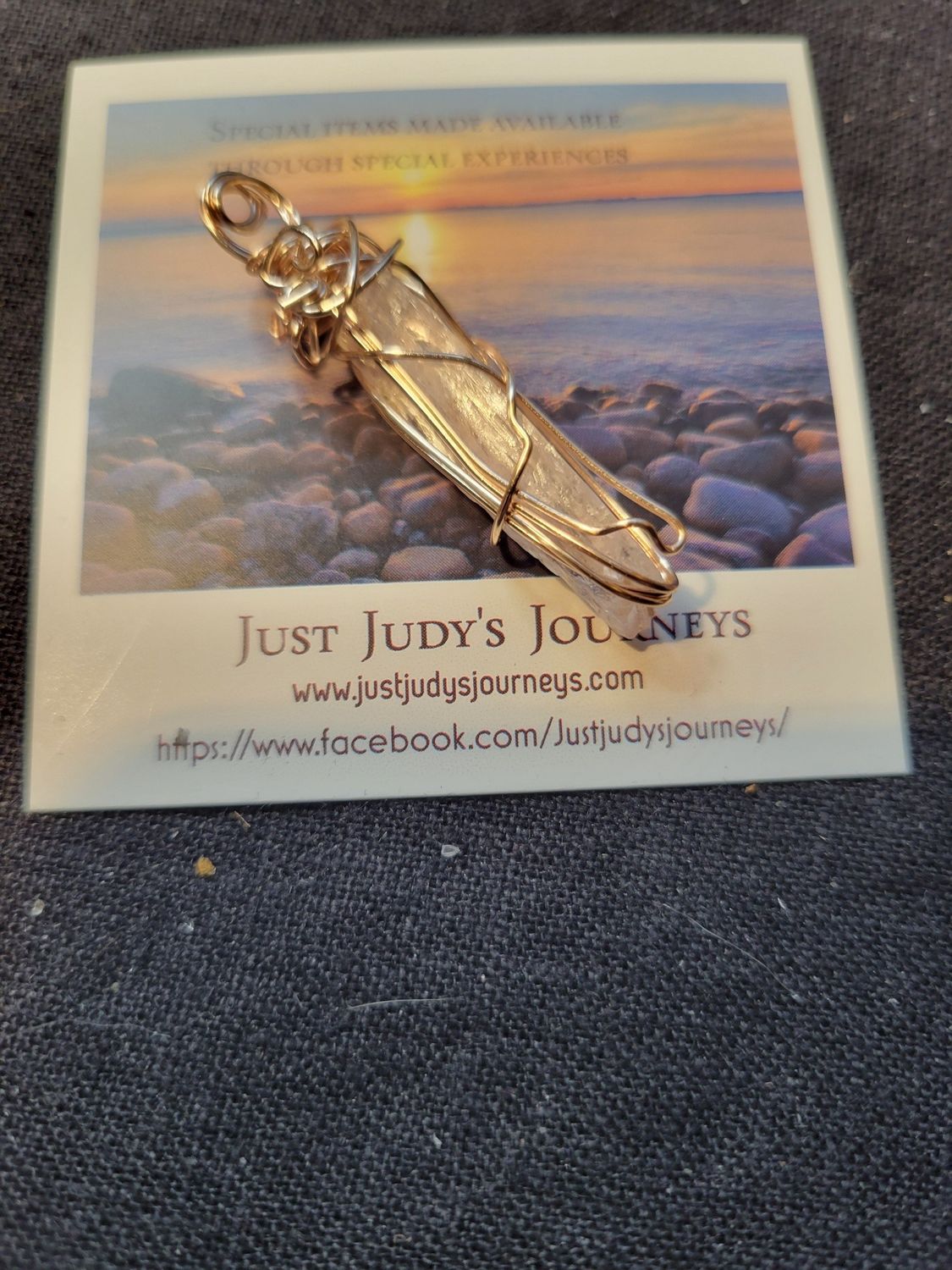 Pendant Rough Kunzite- Created by Judy