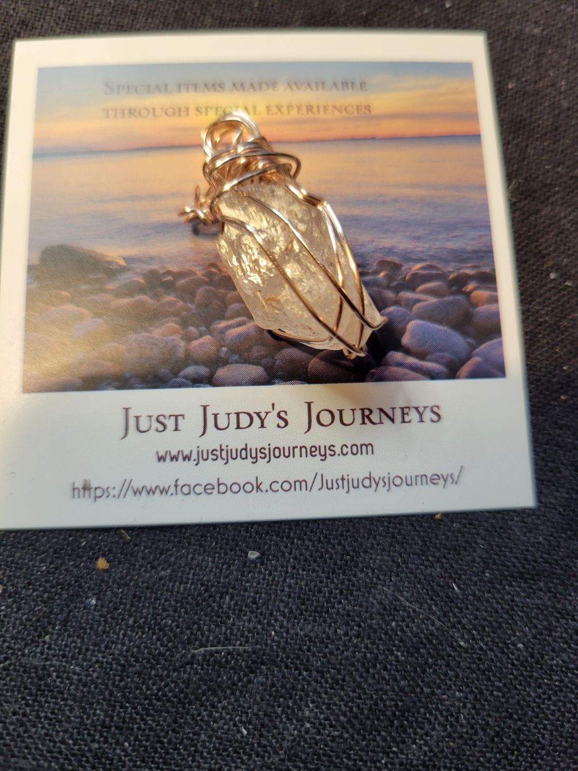 Pendant Rough Kunzite- Created by Judy