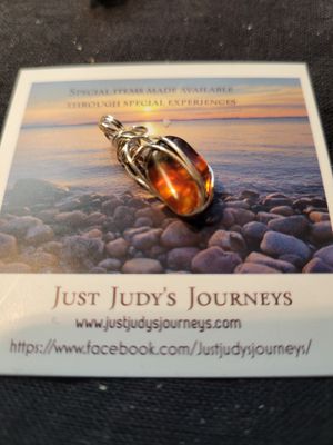 Pendant Small Mexican Amber- Created by Judy