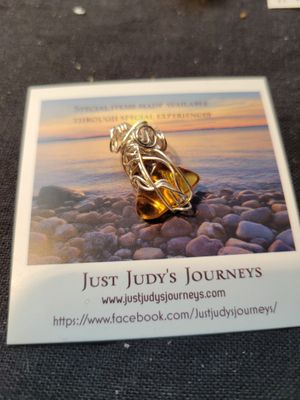 Pendant Small Mexican Amber- Created by Judy