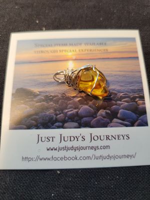 Pendant Small Mexican Amber- Created by Judy