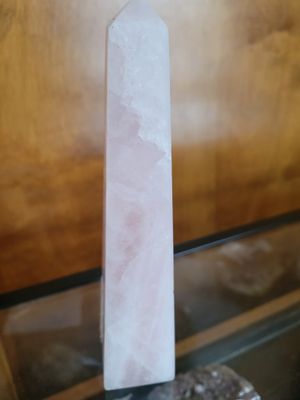 Crystal Rose Quartz Obelisk