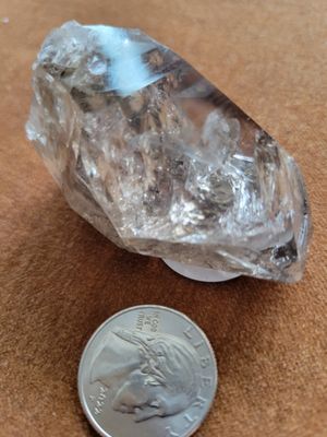 Crystal Smoky Herkimer Quartz Point 114Gms