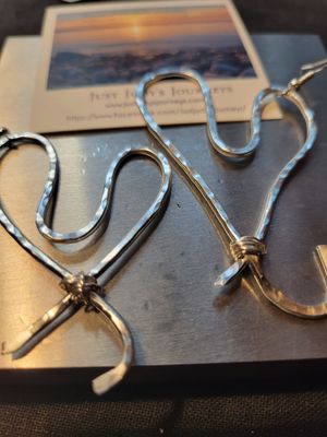 Judy&#39;s Hand-Designed Earrings- Not So Perfectly-Perfect -Hearts