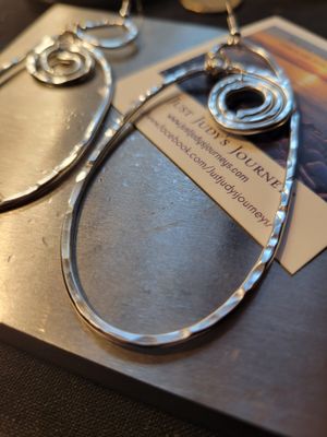 Judy's Hand-Designed Earrings- Not So Perfectly-Perfect -Long Loops