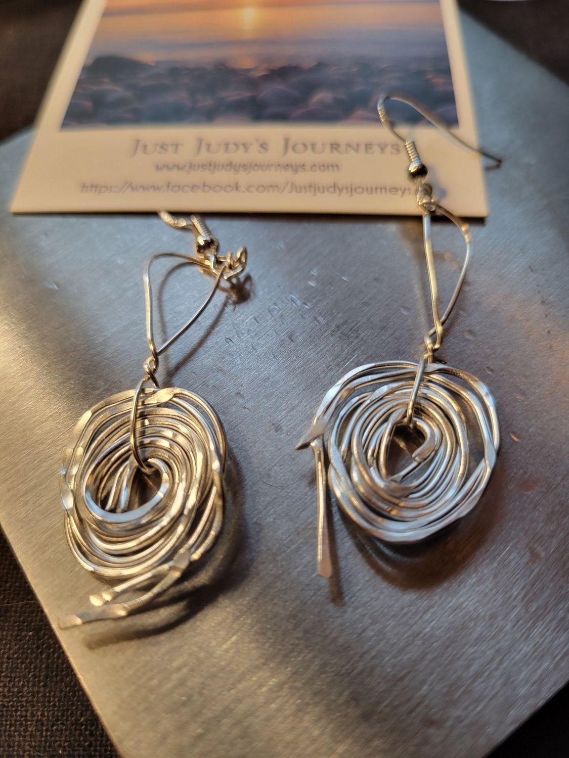 Judy&#39;s Hand-Designed Earrings- Not So Perfectly-Perfect -Light weight Swirls