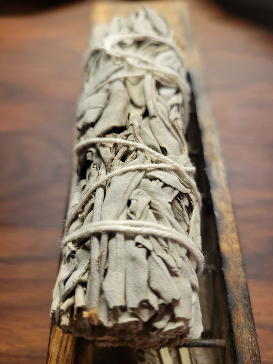Smudge- White Sage Bundle (Sustainably sourced)  One piece apprx 4&quot;