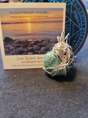 Pendant Med size Chrysocolla  - Created by JudyWAS$65
