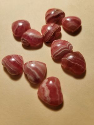 Crystal Carving Small Rhodochrosite Heart ( one piece)WERE$18EACH