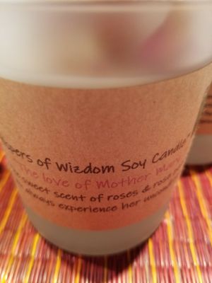 Judy&#39;s Soy Candle Mother Mary- Sweet Rose